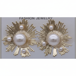 Stile classico Vintage cerchio Design orecchini in lega di alta qualità con perla alla moda gioielli religiosi per le donne alla moda - Product Image 1