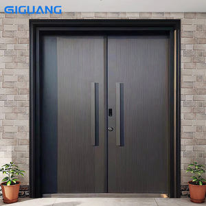 QIGUANG Fabrication américaine Canal personnalisé Porte d'entrée pivotante en fonte d'aluminium Impact d'ouragan Porte d'entrée pivotante extérieure - Product Image 2