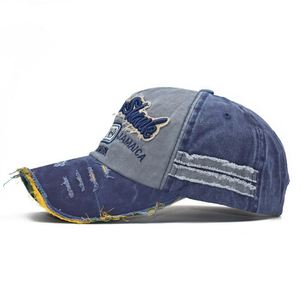 Casquette de baseball en coton à 6 panneaux, broderie personnalisée, style vintage vieilli, unisexe, vente en gros - Product Image 3