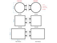 Panneaux LED ronds Double face extérieur rond projection lumière boîte à lumière enseignes fourniture pour la publicité au détail Pub Bar café