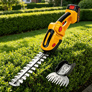 Taille-haie et cisaille à gazon 2-en-1 21V Lithium-Ion pour l'aménagement paysager, la sculpture des arbustes et l'entretien des ceintures vertes – Vente directe usine - Product Image 1