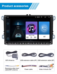 Krando TS7 T100 TS18 universale Android Head Unit per Volkswagen VW Golf <span class=keywords><strong>Touareg</strong></span> <span class=keywords><strong>Passat</strong></span> Leon Seat Skoda Carplay WIFI navigazione - Product Image 4