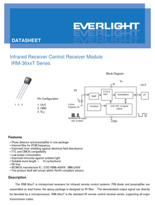 IRM-3638T Quang Ðiện Ảnh ICs IR Từ Xa Receiver 38KHz 14M 3-Pin Hộp Tích Hợp Mạch <span class=keywords><strong>Ic</strong></span> Chip IRM-3638T - Product Image 4