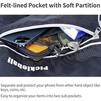 Sac à dos de sport pour pickleball de grande capacité de qualité supérieure, personnalisé, noir, imperméable, pour hommes