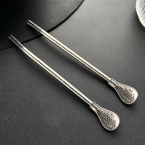 เบนยิน ช้อนกรองพร้อมหลอดดูดไทเทเนียมบริสุทธิ์ ดีไซน์มินิมอล สำหรับกาแฟ นม ชา น้ำผลไม้ ใช้คนดื่มได้อเนกประสงค์ - Product Image 1