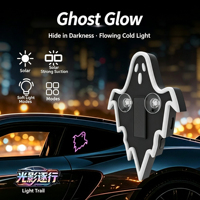 Universelle Solarbetriebene Geister-Dreieck-Fensterleuchte Dynamische Halloween-Atmosphäre Auto-Ambiente-Lampe Auto-Display