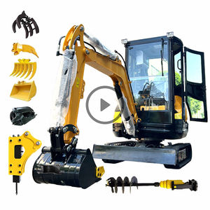 Pengiriman cepat Mini Crawler ekskavator kecil 1 Ton 3.5ton penggali EPA EURO 5 lampiran mesin ekskavator kecil harga suku cadang - Product Image 1