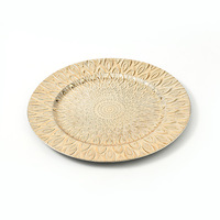 Gegalvaniseerde roestvrijstalen plaat klassiek design kleurrijke pauw bruiloft hoofdbord 33cm westerse stijl fruit platte bord