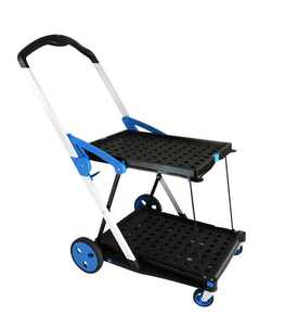 Lichtgewicht Aluminium Dubbeldekker Vouwwagen Duurzaam Winkelen <span class=keywords><strong>Hand</strong></span> <span class=keywords><strong>Trolley</strong></span> - Product Image 2