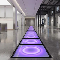 Piso de Baile LED con Cambio de Color RGB, Ladrillo Interactivo Sensible a la Presión para Bodas, Fiestas y Eventos Escénicos