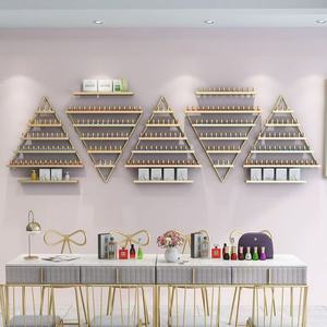 Meuble de salon de manucure élégant et simple, en vente flash, support en métal pour vernis à ongles, présentoir à vernis à ongles - Product Image 4