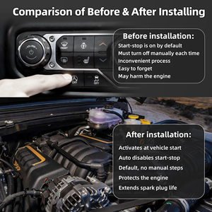 Jeep Wrangler JL Gladiator JT Auto Start-Stopp Deaktivierungsgerät Intelligenter Bypass-Kabelbaum mit ST-Chip 2018 bis 2024 - Product Image 4