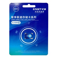 EAGET tarjeta Mini SD 32GB 64GB 128GB 126GB Clase 10 TF tarjeta para Samsung Android Teléfono Móvil Cámara SD funda tableta tarjeta de memoria