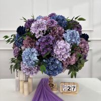 Boule de fleurs décorative DKB pour centre de table de mariage, événements, décorations de mariage artificielles en gypsophile, fournitures de décoration florale