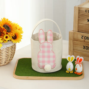 Cesti Pasquali all'Ingrosso Personalizzati con Design Coniglietto Carino, Contenitori Ecologici per Bambini e Neonati per Caccia alle Uova e Regali - Product Image 2