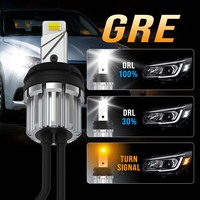G-VIEW GRE Ampoule LED pour voiture, série Signal + DRL, 10-18V, 1500 Lm, avec fonctions Switchback Blanc Ambre, Feu de jour et Clignotant latéral