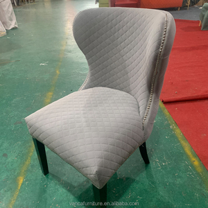 Modern Luxury Dining <strong>Chairs</strong> Stainless Steel Leg with Button Tufted Velvet Lion <strong>Knocker</strong> <strong>Back</strong> Kitchen <strong>Chair</strong> of Home Furniture - Product Image 2