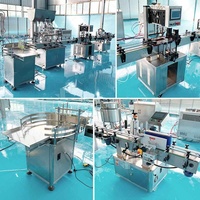 Machine de remplissage automatique de boissons 1ml 1l pour bouteilles de liquide 4 buses Usine d'embouteillage et d'étiquetage pour l'huile d'olive