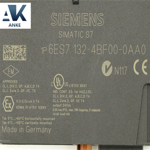 6ES7132-4BF00-0AA0ซีเมนส์โมดูลอิเล็กทรอนิกส์ PLC ET200จำลอง - Product Image 2