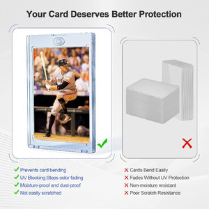 Estuche para Tarjetas Deportivas de Béisbol PTCG, Resistente al Agua, Protección UV del 99%, Plástico Duradero, Venta al por Mayor, 35pt, Soporte Magnético de un Toque - Product Image 5