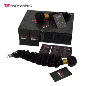 カスタマイズパッケージウィッグヘアボックスギフト、理髪店ヘアパッケージボックス、高級ファッションヘアエクステンションボックス、マグネット開閉式 - Product Image 1