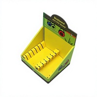 Boîte de présentation personnalisée en carton ondulé auto-érectible avec laminage mat, revêtement UV, recyclable, gaufrage et dorure à chaud pour magasin d'alimentation