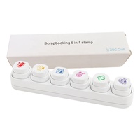 Tampon encreur flash auto-adhésif pour scrapbooking, matériau vierge personnalisable, plusieurs styles