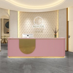 Thép không gỉ trang trí quầy bar bàn tiếp tân cho cửa hàng quần áo khách sạn Thẩm mỹ viện - Product Image 4