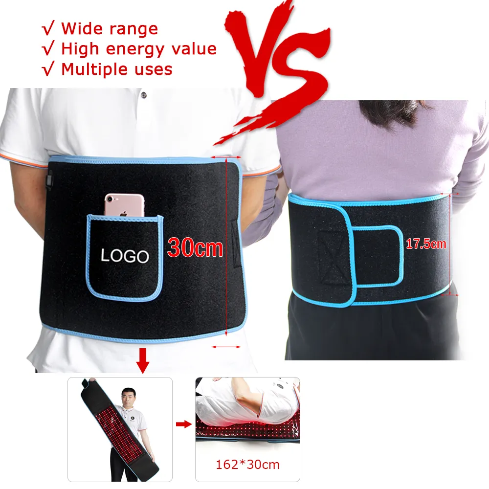 2024 Hot Sale Led Chip 850Nm 660Nm Laser Red Light Therapy Belt 360 Led light therapy wrap