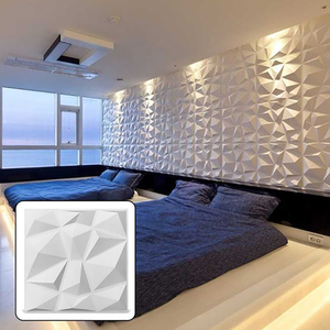 Modern 3D PVC Duvar Panelleri Su Geçirmez Ateşe Dayanıklı TV Arkası Villa Yatak Odası Otel Daire Dekorasyonu - Product Image 2