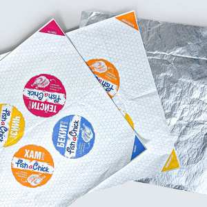 Free Design Recyclable Custom LOGO Print Sandwich Hot Dog Restaurant Burger Wrapping Grease Oil Proof Paper - Product Image 2