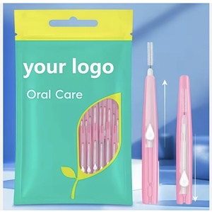 <span class=keywords><strong>Spazzolini</strong></span> <span class=keywords><strong>Interdentali</strong></span> Push-Pull 30 Pezzi per Pulizia Denti e Cura delle Gengive, Comoda Testina a Filo Dentale, Spazzolino per Igiene Orale - Product Image 1