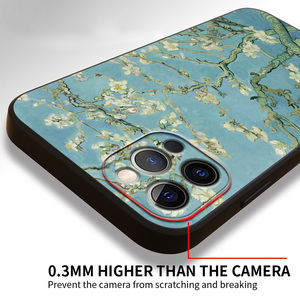 Custodia per telefono con stampa UV per iPhone 16 13 15 14 12 11 Pro MAX XR X SE XS 7 8 Plus Cover Capa di lusso Van Gogh Art expanstics Angel - Product Image 3