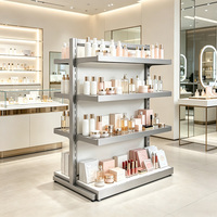 Étagères de présentation pour magasin de détail, gondole double face avec niveaux réglables pour magasin, supermarché, salon de beauté