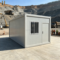 Unité de conteneur modulaire standard de 20 pieds, maison préfabriquée en kit pour logement portable à faible coût et abri mobile