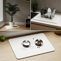 FIGOO - Ensemble de tapis de bain en pierre de diatomite, séchage rapide, antidérapant, absorbant, prix direct usine