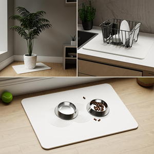 Tapis <span class=keywords><strong>de</strong></span> douche en <span class=keywords><strong>terre</strong></span> <span class=keywords><strong>de</strong></span> <span class=keywords><strong>diatomée</strong></span> FIGOO – Populaire, <span class=keywords><strong>pas</strong></span> <span class=keywords><strong>cher</strong></span>, antidérapant, absorbant, séchage rapide, tapis <span class=keywords><strong>de</strong></span> bain en pierre <span class=keywords><strong>de</strong></span> diatomite - Product Image 6