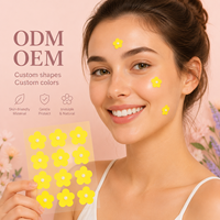 12 Dots Pimple Patch Dengan Pearl Hydrocolloid Acne Patch untuk Jerawat dan Noda, Plester Jerawat 12mm