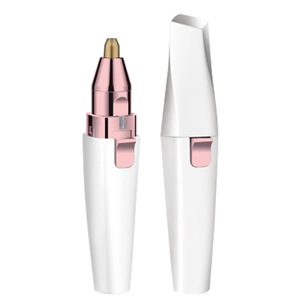 BZ-202B 2 in 1 <b>Mini</b> <b>Lipstick</b> Style Women Electric Hair Remover Nose Hair Trimmer Portable Facial Hair Removal Device - Product Image 1