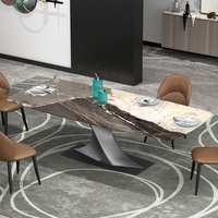 Base de table à manger en métal sculpté torsadé sur mesure, robuste, style industriel, contemporain, minimaliste, base de table incurvée pour salle à manger