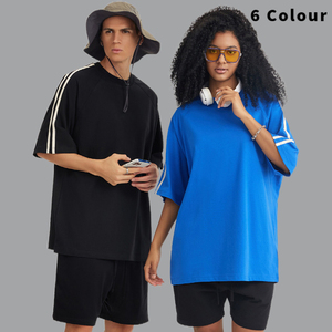 Camiseta personalizada de algodón 100% de alta calidad, 240gsm, talla grande para hombre, logotipo Digital liso con cuello redondo - Product Image 5