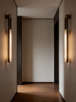 Lampe murale LED en albâtre, style italien, créative et minimaliste, pour salon, couloir, chambre à coucher, chevet