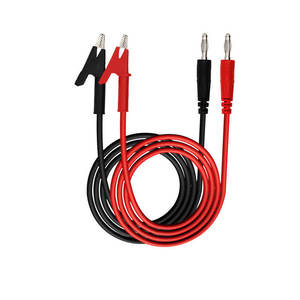 Cable personalizado de 4 mm con conector banana de cobre a pinza de cocodrilo con aislamiento de PVC para uso electrónico, arnés de cableado estabilizador de voltaje - Product Image 2