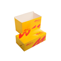 Service OEM ODM, taille personnalisée, logo imprimé, motif personnalisé, boîte d'emballage pour frites, hamburgers, poulet frit, à emporter, pour restaurants