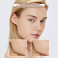 IMAGIC Label pribadi merek mewah pakaian panjang pelembap tahan air Makeup wajah alas bedak Korea