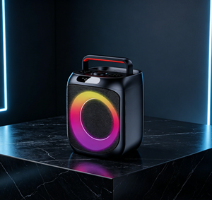 Caja de Subwoofer de 6.5 Pulgadas Amplificada con Luces LED de Colores Intermitentes, Altavoz de Plástico Profesional Tipo <span class=keywords><strong>Boombox</strong></span> 3 - Product Image 6