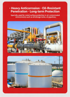 Revêtement époxy résistant à l'huile, peinture époxy anticorrosion pour les murs intérieurs des pipelines de réservoirs de pétrole et les structures métalliques de ponts