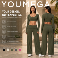 Ensemble de fitness - Vêtements de sport décontractés à col en V, coupe ajustée, respirants, séchage rapide, taille haute, pour activités de plein air et course à pied -4