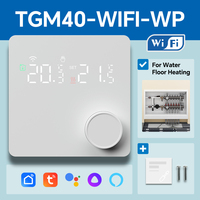 Termostato Inteligente WIFI para Calefacción por Suelo Radiante, Control por Voz con la Aplicación Tuya, Termostato Programable de 7 Días con Perilla Giratoria