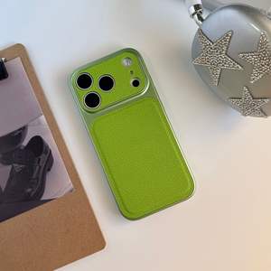 Coque magnétique en cuir texturé pour iPhone 17, coque rigide antichoc à bords souples et texture litchi pour iPhone 16 Pro Max, 15, 14 - Product Image 6